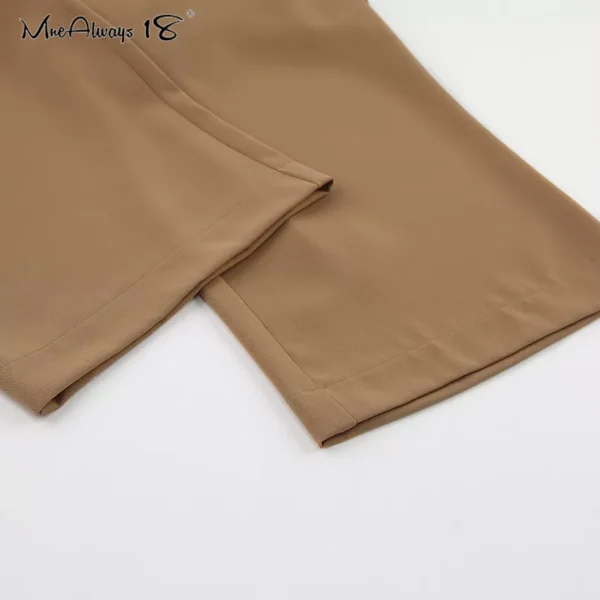 Pantalon palazzo camel chic : Clara – Image 7