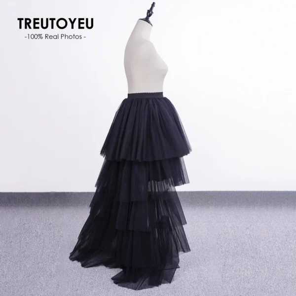 Jupe tulle asymétrique élégante : Cléa – Image 2