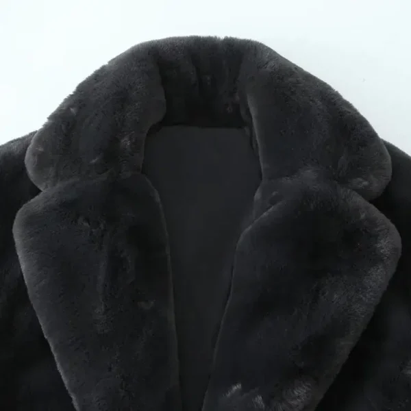 Manteau moumoute femme noir : Élégance – Image 6