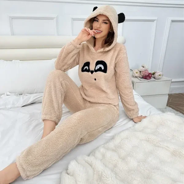 Pyjama combinaison pilou pilou avec capuche panda : Naya – Image 6