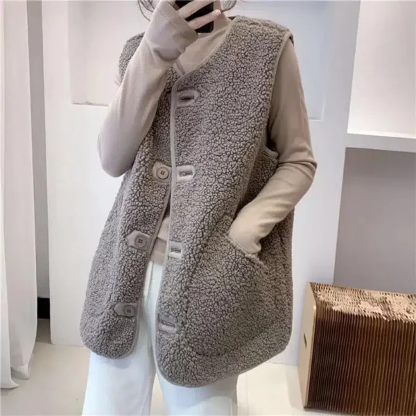 Gilet long sans manche femme : Élodie – Image 4