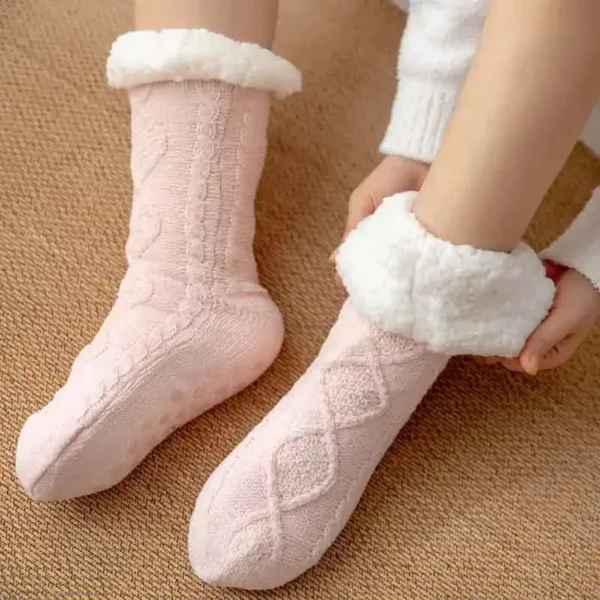 Chaussette plush douce et confortable pour l'hiver : Élodie