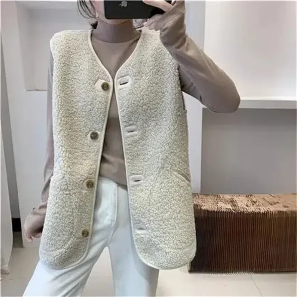 Gilet long sans manche femme : Élodie – Image 5