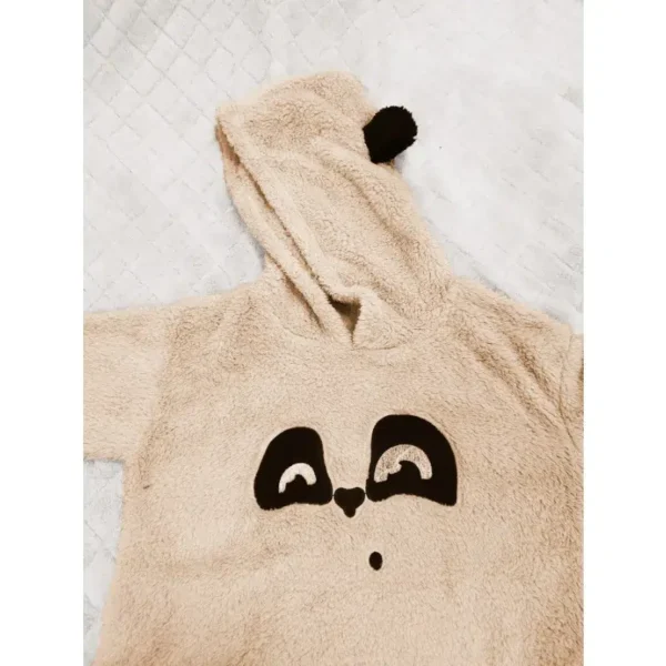 Pyjama combinaison pilou pilou avec capuche panda : Naya – Image 2