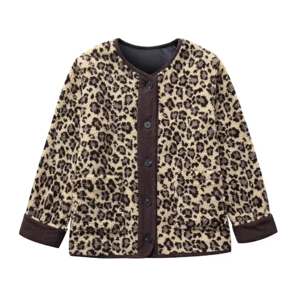 Veste moumoute leopard tendance et confortable : Savannah – Image 3