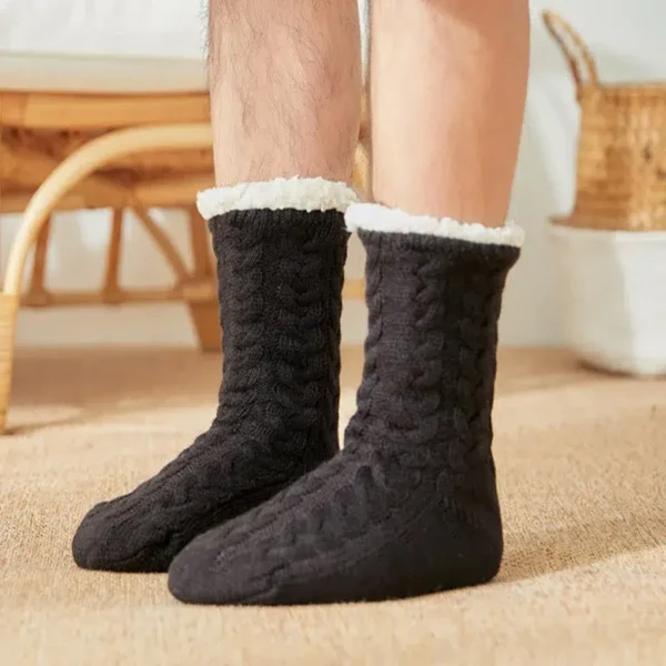 Chaussette moumoute homme pour un hiver douillet : Émile – Image 5