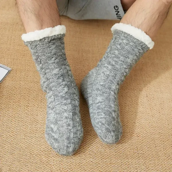 Chaussette moumoute homme pour un hiver douillet : Émile