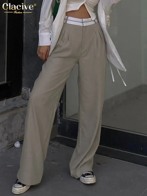 Pantalon palazzo plissé élégant et polyvalent : Sofia – Image 7