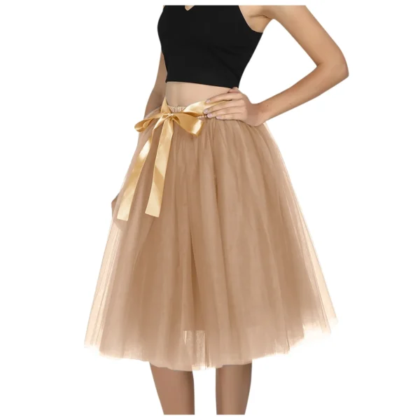 Jupe tulle ceinture ruban satin : Éloïse