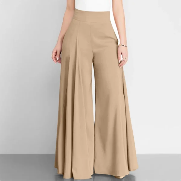 Pantalon palazzo mariage en satin : Elise