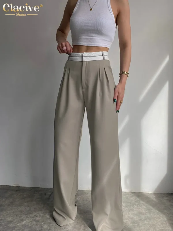 Pantalon palazzo plissé élégant et polyvalent : Sofia – Image 2