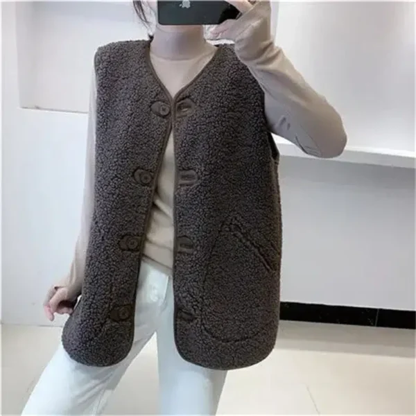 Gilet long sans manche femme : Élodie – Image 3