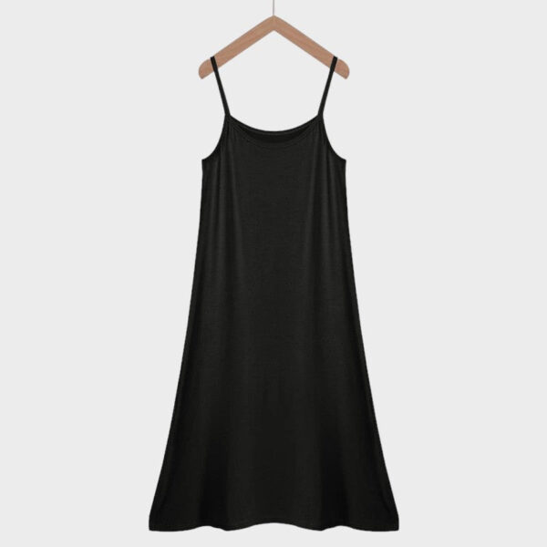 Fond de robe antistatique noir : design simple pour robes et jupes – Image 4