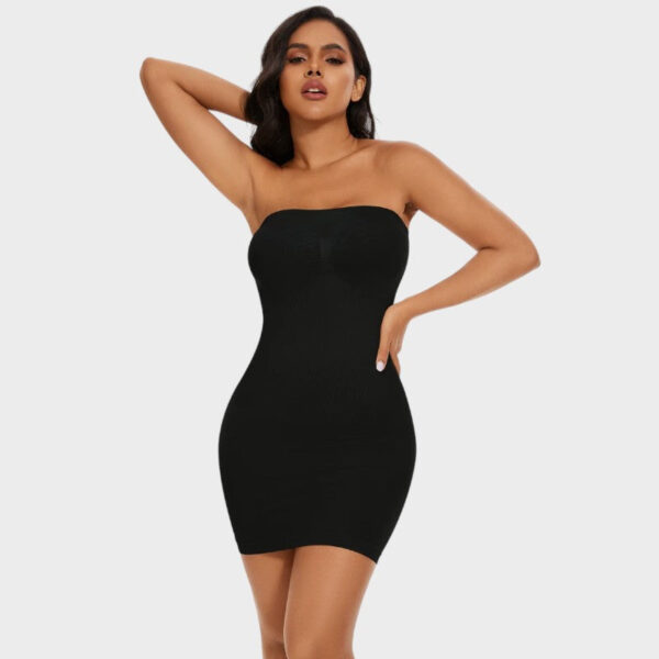 Fond de robe bustier : maintien sculptant et bustier sans bretelles pour silhouette lissée – Image 2