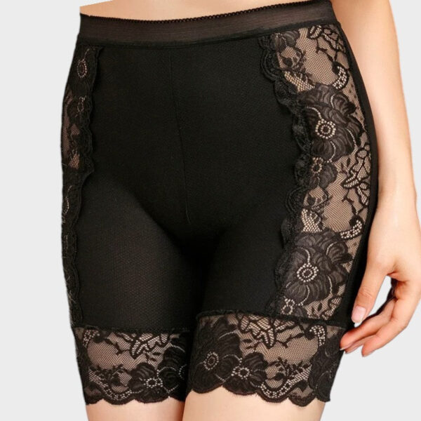 Short dentelle noir gainant sous robe : silhouette affinée et prévention des frottements – Image 3