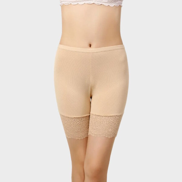 Short invisible en dentelle anti-frottement pour robes